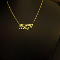 Thumbnail for 925 Silver Customized 2 Names Necklace