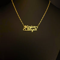 Thumbnail for 925 Silver Customized 2 Names Necklace