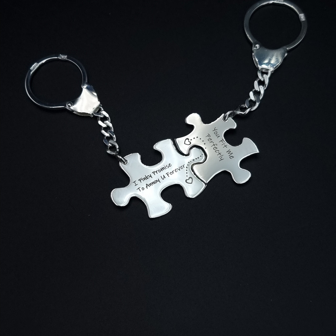 925 Silver Customized Puzzle KeyChain