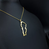 Thumbnail for 925 Silver - Gold Plated Handmade Lebanon Frame Map