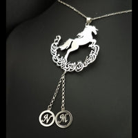 Thumbnail for 925 Silver - Handmade mirror hanging horse pendant