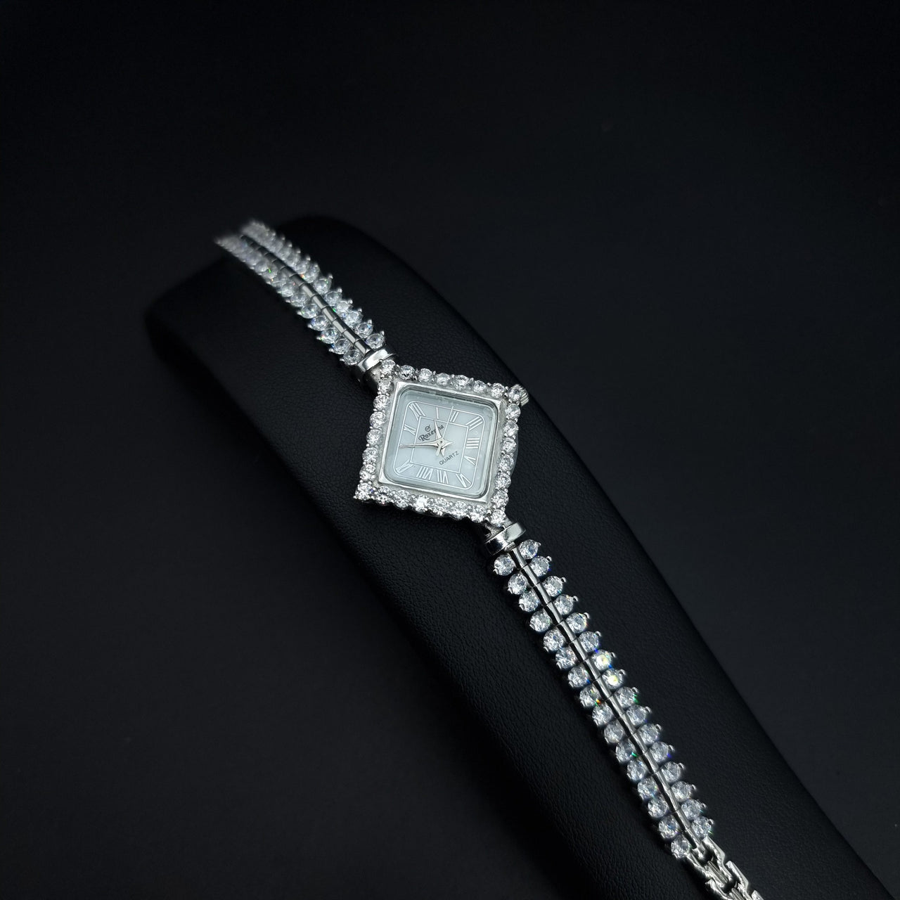 925 Silver Watch With Zircon Stones SLP0006