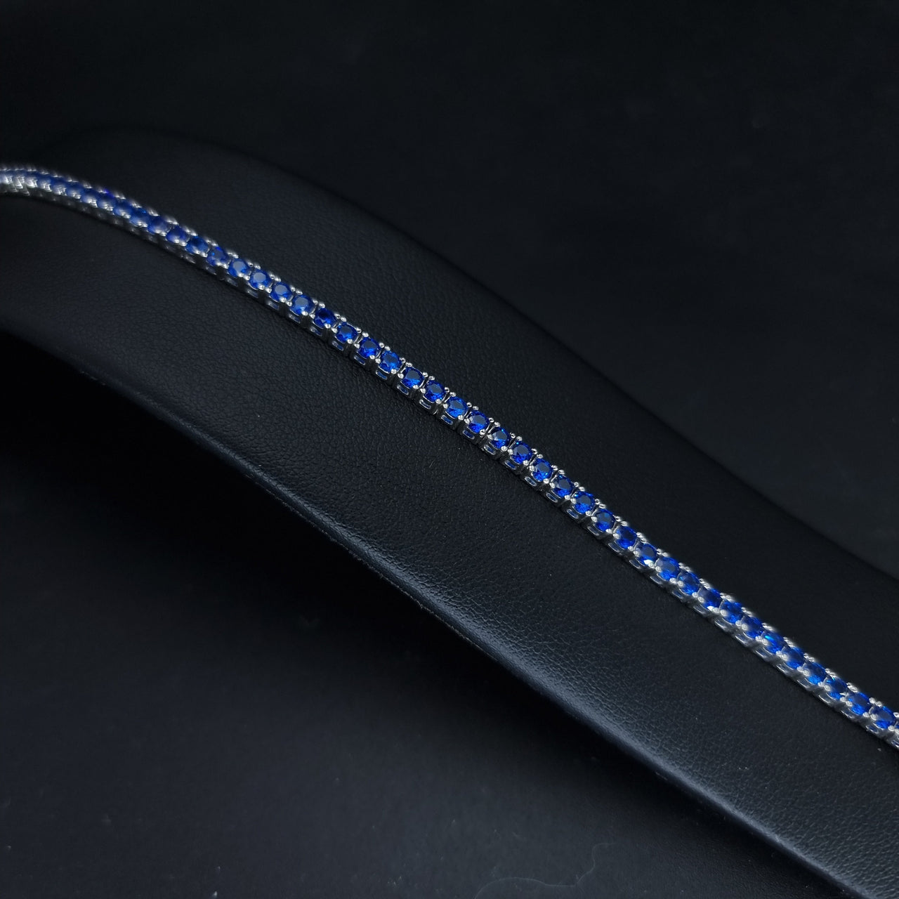 Blue Zircon Stones Tennis Bracelet