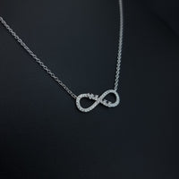 Thumbnail for Clear Stones Infinity Necklace SLPNK0277