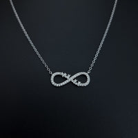 Thumbnail for Clear Stones Infinity Necklace SLPNK0277