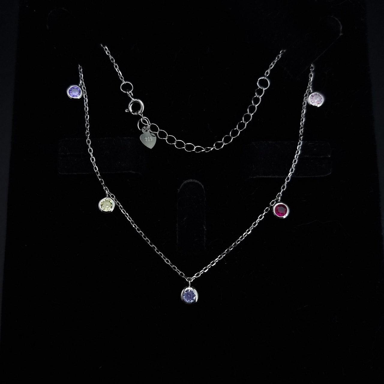 Colored Stones Anklet