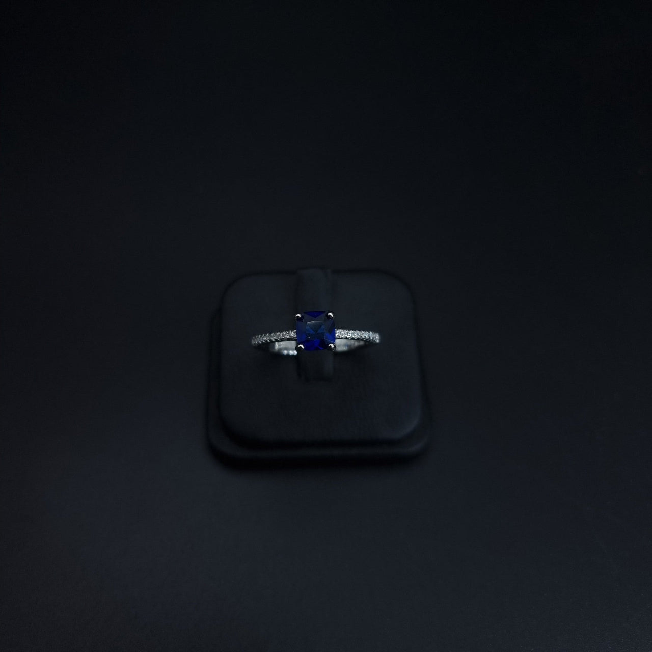 Dark Blue Zircon Stone RingSLPRG0155