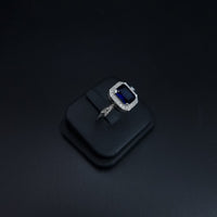 Thumbnail for Dark Blue Zircon Stone Set