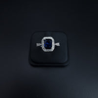 Thumbnail for Dark Blue Zircon Stone Set