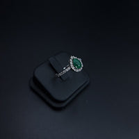 Thumbnail for Drop Shape Green Zircon Stone Ring SLPRG0135