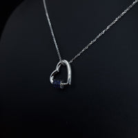 Thumbnail for Heart And Blue Stones Necklace