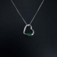 Thumbnail for Heart With Green Dtones Necklace