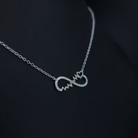 Thumbnail for Infinity Heart Beats Necklace
