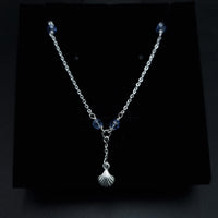 Thumbnail for Sea Shell And Light Blue Beads Anklet SLPAK0077
