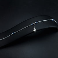 Thumbnail for Sea Shell And Light Blue Beads Anklet SLPAK0077