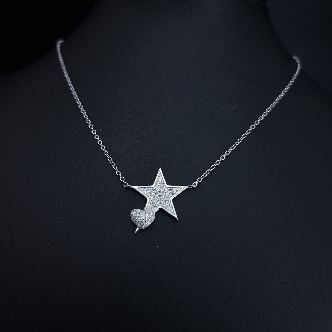 Star And Heart Necklace