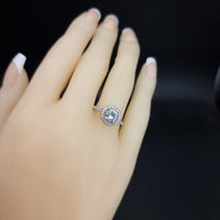 Thumbnail for Wedding Ring With Central Zircon Stone SLPRG0143