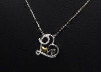 Thumbnail for LOVE With Gold Heart Necklace