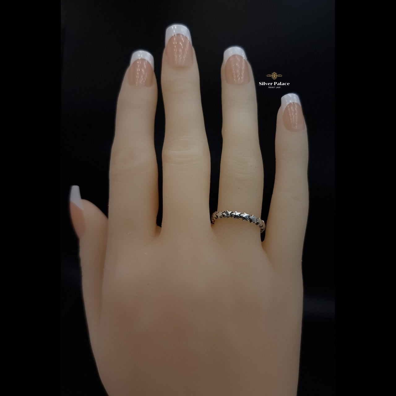 Stars line finger ring