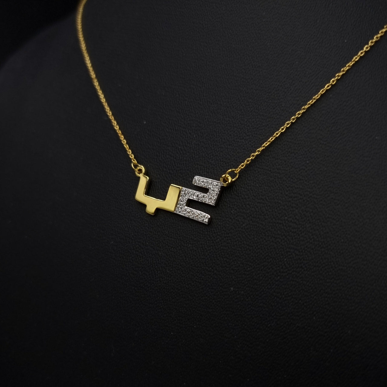 925 Silver 18K Gold Plated Handmade "حب" Necklace