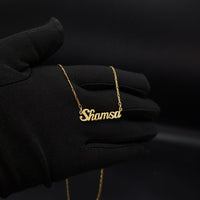 Thumbnail for 925 Silver - Gold Plated Personalized name neckalce