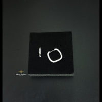 Thumbnail for Centrsl Stone Square hoop earrings