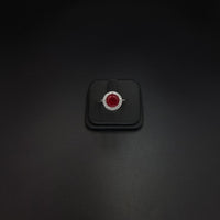 Thumbnail for Circular Red Zircon Stone Set SL0ST0133