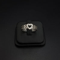 Thumbnail for Clear Stones Heart Ring