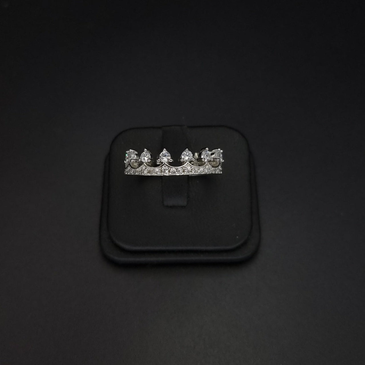 Crown Clear Stones Ring