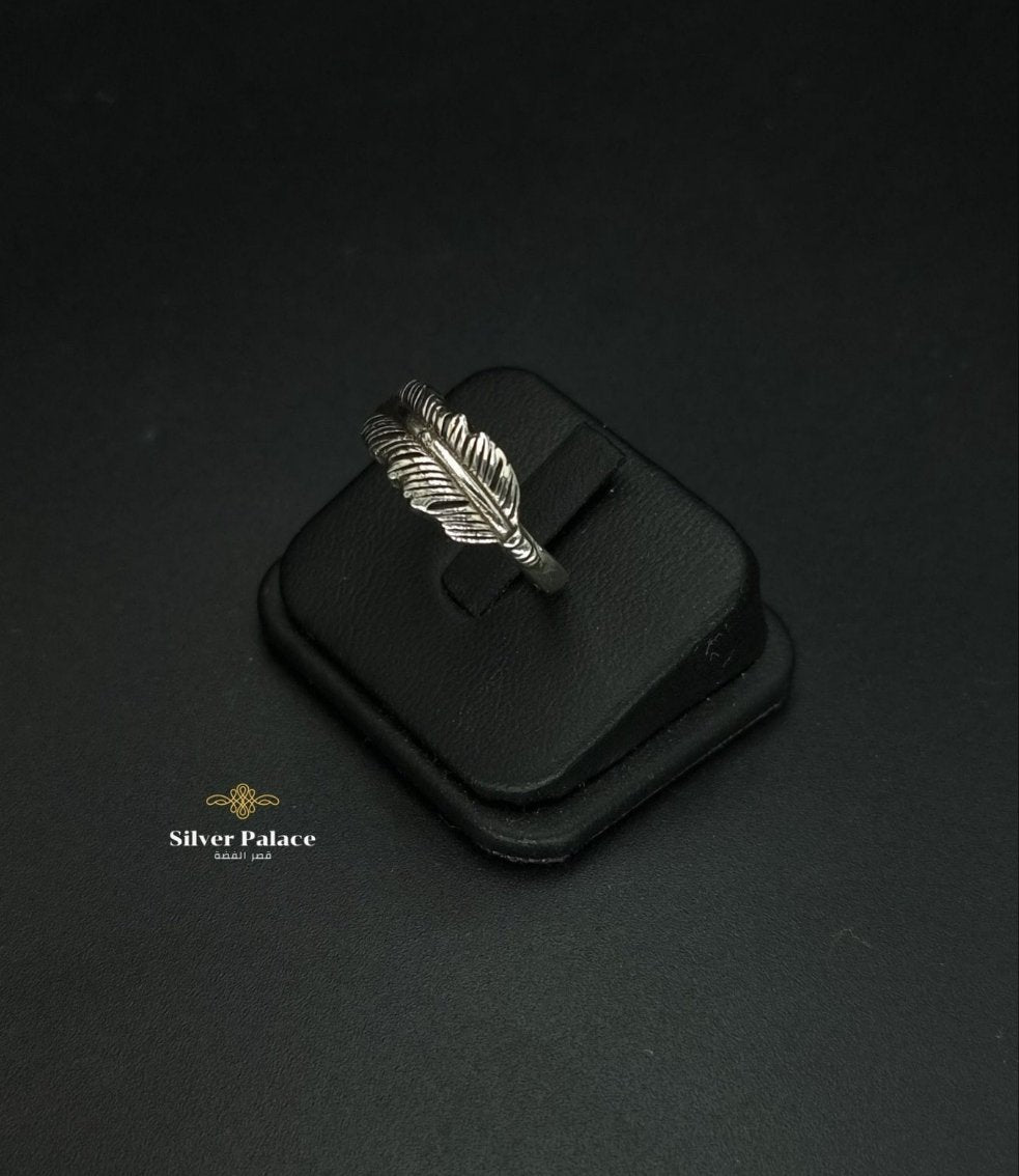 Feather Silver Ring