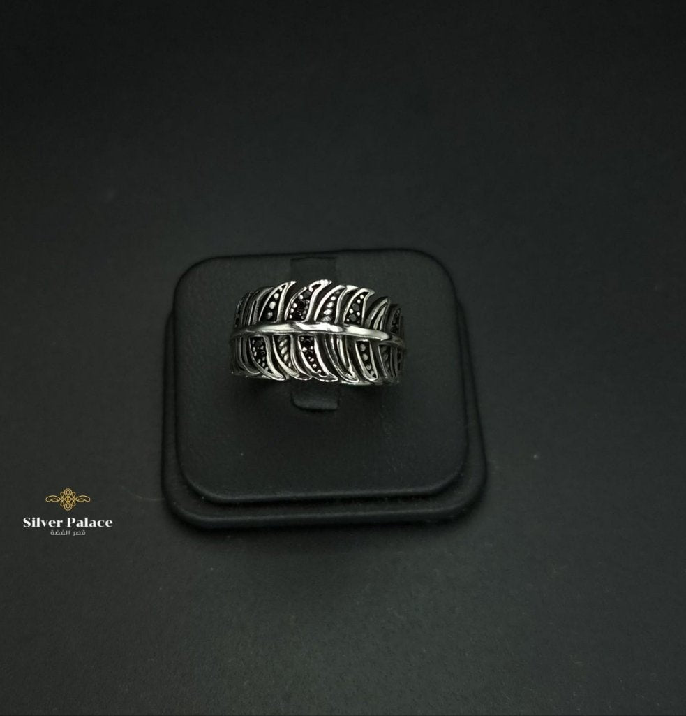 Feather Wide Ring