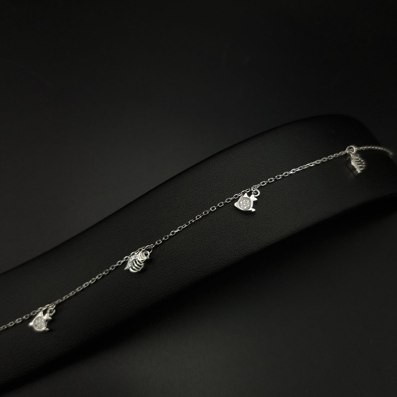 Fish And Snail Charms Anklet