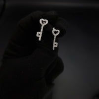 Thumbnail for Heart Key Stud Earring