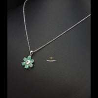 Thumbnail for Natural Emerald Stones Pendant Necklace