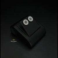 Thumbnail for Rounded Black & Clear Stones Stud Earring