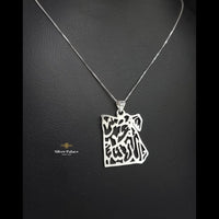 Thumbnail for 925 Silver Necklace - Egypt map